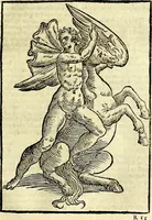 An illustration from Natalis Comitis Mythologiae sive Explicationis fabvlarvm libri decem, in qvibvs omnia prope natvralis et moralis philosophiæ dogmata in veterum fabulis contenta fuisse perspicuè demonstratur (1616)