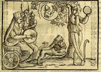 Picture 11 of 125 from Natalis Comitis Mythologiae sive Explicationis fabvlarvm libri decem, in qvibvs omnia prope natvralis et moralis philosophiæ dogmata in veterum fabulis contenta fuisse perspicuè demonstratur (1616), leaf 94