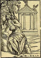 Picture 14 of 127 from Natalis Comitis Mythologiae, sive, Explicationis fabularum libri decem : in quibus omnia prope naturalis et moralis philosophiae dogmata in veterum fabulis contenta fuisse perspicuè demonstratur ... : accessit G. Linocerii Musarum mytholgia, & anonymi obseuationum in totam de dijs gentium narrationem libellus : adiectæ sunt ... editioni elegantissimæ deorum imagines, & eruditissimæ M. Antonij Tritonij Vtinensis .. (1637), leaf 103
