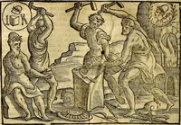 An illustration from Natalis Comitis Mythologiae, sive, Explicationis fabularum libri decem : in quibus omnia prope naturalis et moralis philosophiae dogmata in veterum fabulis contenta fuisse perspicuè demonstratur ... : accessit G. Linocerii Musarum mytholgia, & anonymi obseuationum in totam de dijs gentium narrationem libellus : adiectæ sunt ... editioni elegantissimæ deorum imagines, & eruditissimæ M. Antonij Tritonij Vtinensis .. (1637)