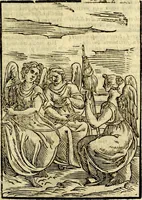 An illustration from Natalis Comitis Mythologiae, sive, Explicationis fabularum libri decem : in quibus omnia prope naturalis et moralis philosophiae dogmata in veterum fabulis contenta fuisse perspicuè demonstratur ... : accessit G. Linocerii Musarum mytholgia, & anonymi obseuationum in totam de dijs gentium narrationem libellus : adiectæ sunt ... editioni elegantissimæ deorum imagines, & eruditissimæ M. Antonij Tritonij Vtinensis .. (1637)