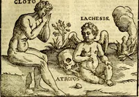 Picture 29 of 127 from Natalis Comitis Mythologiae, sive, Explicationis fabularum libri decem : in quibus omnia prope naturalis et moralis philosophiae dogmata in veterum fabulis contenta fuisse perspicuè demonstratur ... : accessit G. Linocerii Musarum mytholgia, & anonymi obseuationum in totam de dijs gentium narrationem libellus : adiectæ sunt ... editioni elegantissimæ deorum imagines, & eruditissimæ M. Antonij Tritonij Vtinensis .. (1637), leaf 154