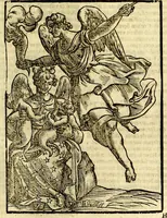 Picture 31 of 127 from Natalis Comitis Mythologiae, sive, Explicationis fabularum libri decem : in quibus omnia prope naturalis et moralis philosophiae dogmata in veterum fabulis contenta fuisse perspicuè demonstratur ... : accessit G. Linocerii Musarum mytholgia, & anonymi obseuationum in totam de dijs gentium narrationem libellus : adiectæ sunt ... editioni elegantissimæ deorum imagines, & eruditissimæ M. Antonij Tritonij Vtinensis .. (1637), leaf 166