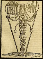 Picture 39 of 127 from Natalis Comitis Mythologiae, sive, Explicationis fabularum libri decem : in quibus omnia prope naturalis et moralis philosophiae dogmata in veterum fabulis contenta fuisse perspicuè demonstratur ... : accessit G. Linocerii Musarum mytholgia, & anonymi obseuationum in totam de dijs gentium narrationem libellus : adiectæ sunt ... editioni elegantissimæ deorum imagines, & eruditissimæ M. Antonij Tritonij Vtinensis .. (1637), leaf 188