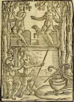 An illustration from Natalis Comitis Mythologiae, sive, Explicationis fabularum libri decem : in quibus omnia prope naturalis et moralis philosophiae dogmata in veterum fabulis contenta fuisse perspicuè demonstratur ... : accessit G. Linocerii Musarum mytholgia, & anonymi obseuationum in totam de dijs gentium narrationem libellus : adiectæ sunt ... editioni elegantissimæ deorum imagines, & eruditissimæ M. Antonij Tritonij Vtinensis .. (1637)