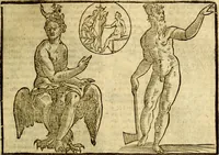 An illustration from Natalis Comitis Mythologiae, sive, Explicationis fabularum libri decem : in quibus omnia prope naturalis et moralis philosophiae dogmata in veterum fabulis contenta fuisse perspicuè demonstratur ... : accessit G. Linocerii Musarum mytholgia, & anonymi obseuationum in totam de dijs gentium narrationem libellus : adiectæ sunt ... editioni elegantissimæ deorum imagines, & eruditissimæ M. Antonij Tritonij Vtinensis .. (1637)