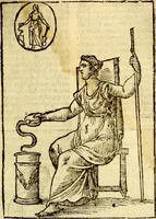An illustration from Natalis Comitis Mythologiae, sive, Explicationis fabularum libri decem : in quibus omnia prope naturalis et moralis philosophiae dogmata in veterum fabulis contenta fuisse perspicuè demonstratur ... : accessit G. Linocerii Musarum mytholgia, & anonymi obseuationum in totam de dijs gentium narrationem libellus : adiectæ sunt ... editioni elegantissimæ deorum imagines, & eruditissimæ M. Antonij Tritonij Vtinensis .. (1637)
