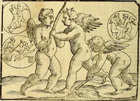 An illustration from Natalis Comitis Mythologiae, sive, Explicationis fabularum libri decem : in quibus omnia prope naturalis et moralis philosophiae dogmata in veterum fabulis contenta fuisse perspicuè demonstratur ... : accessit G. Linocerii Musarum mytholgia, & anonymi obseuationum in totam de dijs gentium narrationem libellus : adiectæ sunt ... editioni elegantissimæ deorum imagines, & eruditissimæ M. Antonij Tritonij Vtinensis .. (1637)