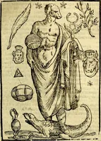 Picture 74 of 127 from Natalis Comitis Mythologiae, sive, Explicationis fabularum libri decem : in quibus omnia prope naturalis et moralis philosophiae dogmata in veterum fabulis contenta fuisse perspicuè demonstratur ... : accessit G. Linocerii Musarum mytholgia, & anonymi obseuationum in totam de dijs gentium narrationem libellus : adiectæ sunt ... editioni elegantissimæ deorum imagines, & eruditissimæ M. Antonij Tritonij Vtinensis .. (1637), leaf 286