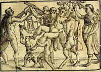 An illustration from Natalis Comitis Mythologiae, sive, Explicationis fabularum libri decem : in quibus omnia prope naturalis et moralis philosophiae dogmata in veterum fabulis contenta fuisse perspicuè demonstratur ... : accessit G. Linocerii Musarum mytholgia, & anonymi obseuationum in totam de dijs gentium narrationem libellus : adiectæ sunt ... editioni elegantissimæ deorum imagines, & eruditissimæ M. Antonij Tritonij Vtinensis .. (1637)