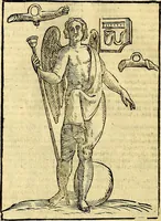 An illustration from Natalis Comitis Mythologiae, sive, Explicationis fabularum libri decem : in quibus omnia prope naturalis et moralis philosophiae dogmata in veterum fabulis contenta fuisse perspicuè demonstratur ... : accessit G. Linocerii Musarum mytholgia, & anonymi obseuationum in totam de dijs gentium narrationem libellus : adiectæ sunt ... editioni elegantissimæ deorum imagines, & eruditissimæ M. Antonij Tritonij Vtinensis .. (1637)