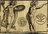 An illustration from Natalis Comitis Mythologiae, sive, Explicationis fabularum libri decem : in quibus omnia prope naturalis et moralis philosophiae dogmata in veterum fabulis contenta fuisse perspicuè demonstratur ... : accessit G. Linocerii Musarum mytholgia, & anonymi obseuationum in totam de dijs gentium narrationem libellus : adiectæ sunt ... editioni elegantissimæ deorum imagines, & eruditissimæ M. Antonij Tritonij Vtinensis .. (1637)