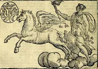 An illustration from Natalis Comitis Mythologiae, sive, Explicationis fabularum libri decem : in quibus omnia prope naturalis et moralis philosophiae dogmata in veterum fabulis contenta fuisse perspicuè demonstratur ... : accessit G. Linocerii Musarum mytholgia, & anonymi obseuationum in totam de dijs gentium narrationem libellus : adiectæ sunt ... editioni elegantissimæ deorum imagines, & eruditissimæ M. Antonij Tritonij Vtinensis .. (1637)