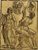 An illustration from Natalis Comitis Mythologiae, sive, Explicationis fabularum libri decem : in quibus omnia prope naturalis et moralis philosophiae dogmata in veterum fabulis contenta fuisse perspicuè demonstratur ... : accessit G. Linocerii Musarum mytholgia, & anonymi obseuationum in totam de dijs gentium narrationem libellus : adiectæ sunt ... editioni elegantissimæ deorum imagines, & eruditissimæ M. Antonij Tritonij Vtinensis .. (1637)