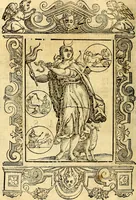 An illustration from Natalis Comitis Mythologiae, sive, Explicationis fabularum libri decem : in quibus omnia prope naturalis et moralis philosophiae dogmata in veterum fabulis contenta fuisse perspicuè demonstratur ... : accessit G. Linocerii Musarum mytholgia, & anonymi obseuationum in totam de dijs gentium narrationem libellus : adiectæ sunt ... editioni elegantissimæ deorum imagines, & eruditissimæ M. Antonij Tritonij Vtinensis .. (1637)