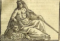 An illustration from Natalis Comitis Mythologiae, sive, Explicationis fabularum libri decem : in quibus omnia prope naturalis et moralis philosophiae dogmata in veterum fabulis contenta fuisse perspicuè demonstratur ... : accessit G. Linocerii Musarum mytholgia, & anonymi obseuationum in totam de dijs gentium narrationem libellus : adiectæ sunt ... editioni elegantissimæ deorum imagines, & eruditissimæ M. Antonij Tritonij Vtinensis .. (1637)