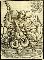 An illustration from Natalis Comitis Mythologiae, sive, Explicationis fabularum libri decem : in quibus omnia prope naturalis et moralis philosophiae dogmata in veterum fabulis contenta fuisse perspicuè demonstratur ... : accessit G. Linocerii Musarum mytholgia, & anonymi obseuationum in totam de dijs gentium narrationem libellus : adiectæ sunt ... editioni elegantissimæ deorum imagines, & eruditissimæ M. Antonij Tritonij Vtinensis .. (1637)