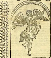 An illustration from Natalis Comitis Mythologiae, sive, Explicationis fabularum libri decem : in quibus omnia prope naturalis et moralis philosophiae dogmata in veterum fabulis contenta fuisse perspicuè demonstratur ... : accessit G. Linocerii Musarum mytholgia, & anonymi obseuationum in totam de dijs gentium narrationem libellus : adiectæ sunt ... editioni elegantissimæ deorum imagines, & eruditissimæ M. Antonij Tritonij Vtinensis .. (1637)