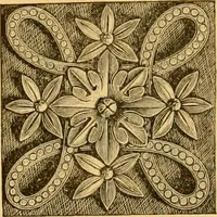 An illustration from Natural wood ornaments : for furniture manufacturers, architects, builders, interior decorators, stair builders, car builders, organ manufacturers, steamboat builders, etc., etc. (1883)