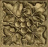 An illustration from Natural wood ornaments : for furniture manufacturers, architects, builders, interior decorators, stair builders, car builders, organ manufacturers, steamboat builders, etc., etc. (1883)