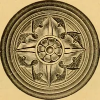 An illustration from Natural wood ornaments : for furniture manufacturers, architects, builders, interior decorators, stair builders, car builders, organ manufacturers, steamboat builders, etc., etc. (1883)