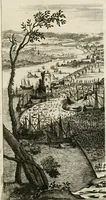 An illustration from Naukeurige beschryving van Asie; behelsende de gewesten van Mesopotamie, Babylonie, Assyrie, Anatolie, of Klein Asie, beneffens eene volkome beschrijving van gansch Gelukkigh, Woest, en Petreesch of Steenigh Arabie.. (1680)