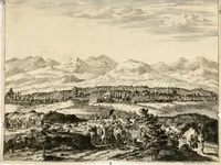 An illustration from Naukeurige beschryving van Asie; behelsende de gewesten van Mesopotamie, Babylonie, Assyrie, Anatolie, of Klein Asie, beneffens eene volkome beschrijving van gansch Gelukkigh, Woest, en Petreesch of Steenigh Arabie.. (1680)