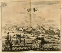 An illustration from Naukeurige beschryving van Asie; behelsende de gewesten van Mesopotamie, Babylonie, Assyrie, Anatolie, of Klein Asie, beneffens eene volkome beschrijving van gansch Gelukkigh, Woest, en Petreesch of Steenigh Arabie.. (1680)