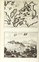 Picture 41 of 44 from Naukeurige beschryving van Morea, eertijts Peloponnesus; en de eilanden, gelegen onder de kusten van Morea, en binnen en buiten de golf van Venetien: waer onder de voornaemste Korfu, Cefalonia, Sant Maura, Zanten, en andere in grooten getale. Behelzende derzelver landschappen, steden, rivieren, poelen, bergen, gewassen, dieren, &c. Met de kaerten van Morea, golf van Venetien, en verscheide eilanden: beneffens afbeeldingen van steden en kastelen, als Patrasso, Modon, Koron, Navarino, Napoli di Romania en Malvasia, Korinthen, Misitra, &c (1688), leaf 474