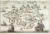 Picture 44 of 44 from Naukeurige beschryving van Morea, eertijts Peloponnesus; en de eilanden, gelegen onder de kusten van Morea, en binnen en buiten de golf van Venetien: waer onder de voornaemste Korfu, Cefalonia, Sant Maura, Zanten, en andere in grooten getale. Behelzende derzelver landschappen, steden, rivieren, poelen, bergen, gewassen, dieren, &c. Met de kaerten van Morea, golf van Venetien, en verscheide eilanden: beneffens afbeeldingen van steden en kastelen, als Patrasso, Modon, Koron, Navarino, Napoli di Romania en Malvasia, Korinthen, Misitra, &c (1688), leaf 493