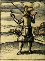 An illustration from Nebulo nebulonum, hoc est, Locoseria modernae nequitiae censura : qua hominum sceleratorum fraudes, doli ac versutiae aeri aëriq[ue] exponuntur pùblice (1620)