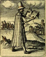 An illustration from Nebulo nebulonum, hoc est, Locoseria modernae nequitiae censura : qua hominum sceleratorum fraudes, doli ac versutiae aeri aëriq[ue] exponuntur pùblice (1620)