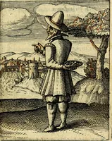 An illustration from Nebulo nebulonum, hoc est, Locoseria modernae nequitiae censura : qua hominum sceleratorum fraudes, doli ac versutiae aeri aëriq[ue] exponuntur pùblice (1620)