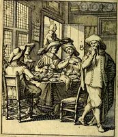 An illustration from Nebulo nebulonum; hoc est, Loco-seria vernaculae nequitiae censura (1636)