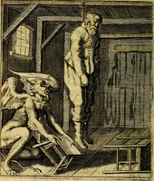 An illustration from Nebulo nebulonum; hoc est, Loco-seria vernaculae nequitiae censura (1636)