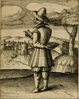 An illustration from Nebulo nebulonum, hoc est, Iocoseria modernae nequitiae censura : qua hominum sceleratorum fraudes, doli ac versutiae aeri aëriq[ue] exponuntur pùblice (1620)