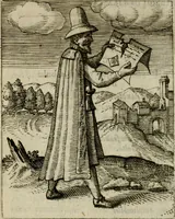 An illustration from Nebulo nebulonum, hoc est, Iocoseria modernae nequitiae censura : qua hominum sceleratorum fraudes, doli ac versutiae aeri aëriq[ue] exponuntur pùblice (1620)