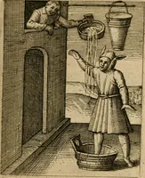 An illustration from Nebulo nebulonum, hoc est, Iocoseria modernae nequitiae censura : qua hominum sceleratorum fraudes, doli ac versutiae aeri aëriq[ue] exponuntur pùblice (1620)