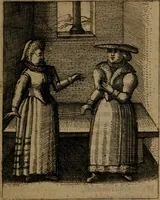An illustration from Nebulo nebulonum, hoc est, Jocoseria nequitiae censura : qua hominum scelestorum doli, fraudes, fallaciae, & mores versuti vivis coloribus depinguntur, aeriq[ue] incisi publico aspectui exponuntur (1663)
