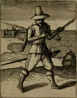 An illustration from Nebulo nebulonum, hoc est, Jocoseria nequitiae censura : qua hominum scelestorum doli, fraudes, fallaciae, & mores versuti vivis coloribus depinguntur, aeriq[ue] incisi publico aspectui exponuntur (1663)