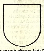 An illustration from Nederlandtsche herault, of, Adelik toneel zijnde een historische beschrijvinge, van allerley trappen van adeldom : alsmede van alderhande wapen-schilden, in koninckrijcken, gemeene-besten, steden en volkeren, van oude tijden af, tot dese eeuw toe in gebruyk geweest zijnde (1672)
