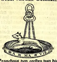 Picture 17 of 71 from Nederlandtsche herault, of, Adelik toneel zijnde een historische beschrijvinge, van allerley trappen van adeldom : alsmede van alderhande wapen-schilden, in koninckrijcken, gemeene-besten, steden en volkeren, van oude tijden af, tot dese eeuw toe in gebruyk geweest zijnde (1672), leaf 167