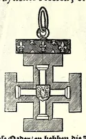 Picture 44 of 71 from Nederlandtsche herault, of, Adelik toneel zijnde een historische beschrijvinge, van allerley trappen van adeldom : alsmede van alderhande wapen-schilden, in koninckrijcken, gemeene-besten, steden en volkeren, van oude tijden af, tot dese eeuw toe in gebruyk geweest zijnde (1672), leaf 196