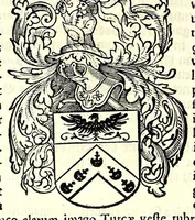 Picture 52 of 71 from Nederlandtsche herault, of, Adelik toneel zijnde een historische beschrijvinge, van allerley trappen van adeldom : alsmede van alderhande wapen-schilden, in koninckrijcken, gemeene-besten, steden en volkeren, van oude tijden af, tot dese eeuw toe in gebruyk geweest zijnde (1672), leaf 232