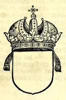 An illustration from Nederlandtsche herault, of, Adelik toneel zijnde een historische beschrijvinge, van allerley trappen van adeldom : alsmede van alderhande wapen-schilden, in koninckrijcken, gemeene-besten, steden en volkeren, van oude tijden af, tot dese eeuw toe in gebruyk geweest zijnde (1672)