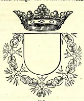 Picture 64 of 71 from Nederlandtsche herault, of, Adelik toneel zijnde een historische beschrijvinge, van allerley trappen van adeldom : alsmede van alderhande wapen-schilden, in koninckrijcken, gemeene-besten, steden en volkeren, van oude tijden af, tot dese eeuw toe in gebruyk geweest zijnde (1672), leaf 341