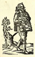 Picture 2 of 71 from Nederlandtsche herault, of, Adelik toneel zijnde een historische beschrijvinge, van allerley trappen van adeldom : alsmede van alderhande wapen-schilden, in koninckrijcken, gemeene-besten, steden en volkeren, van oude tijden af, tot dese eeuw toe in gebruyk geweest zijnde (1672), leaf 5