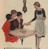 An illustration from Needlecraft Magazine (October, 1927) (1927)