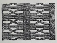 An illustration from Needles and brushes, and how to use them; a manual of fancy work (1887)