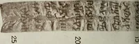 An illustration from Nejstarí breviá chrvatsko-hlaholský. (Prvý breviá vrbnický) Uvodem a bibliografickými popisy hlaholských breviáu starí doby opatil Josef Vajs (1910)